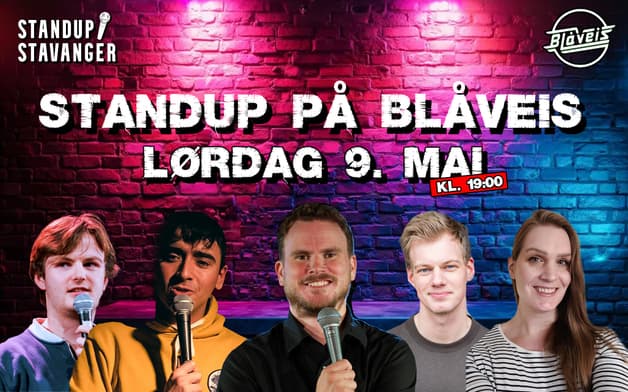 Standup på Blåveis - 9. mai