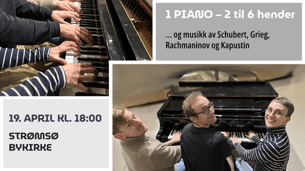 Flerhendig pianofest i Strømsø