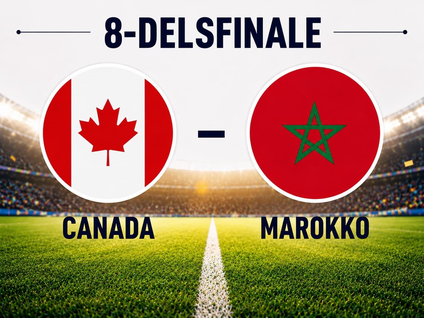 8-delsfinale: Canada - Marokko