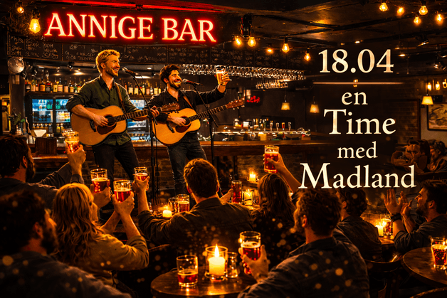 Live med Madland på Annige Bar