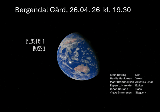 BlåStein Bossa på Bergendal gård