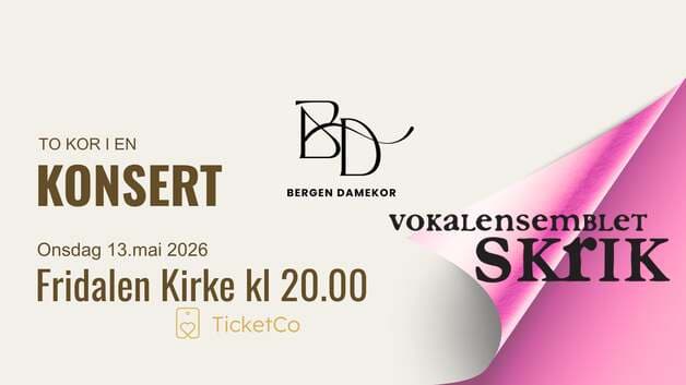 To kor i en konsert-Bergen Damekor og Vokalensemblet Skrik