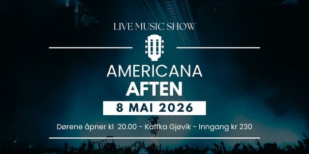 AMERICANA AFTEN - Fredagskveld på Kaffka 08.05. kl. 20