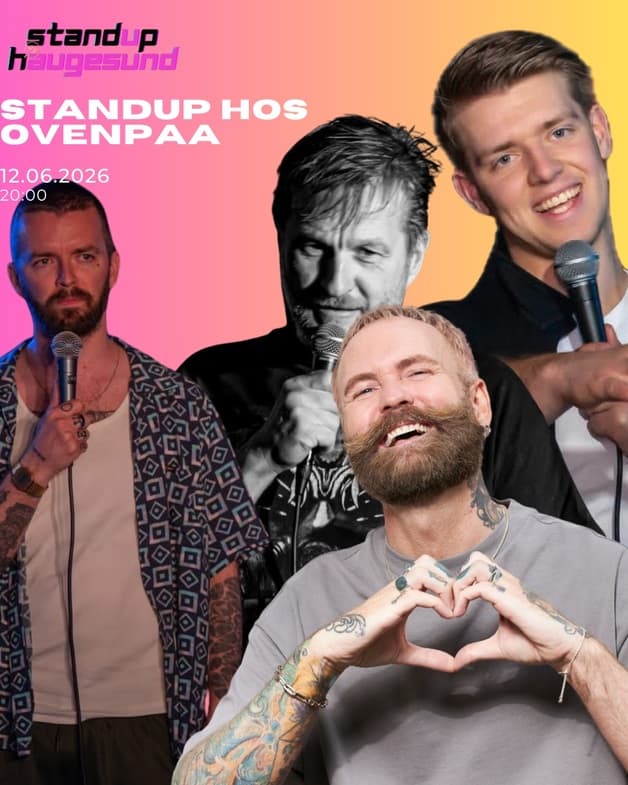 Standup hos Ovenpaa med ADAM SCHJØLBERG + M.flere