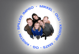 Mikkel, Olli, Kristine, Mats og Kristin spiller impro