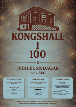 Kongshall i 100. Teatergruppa feirer 100 åringen. kl.20.00