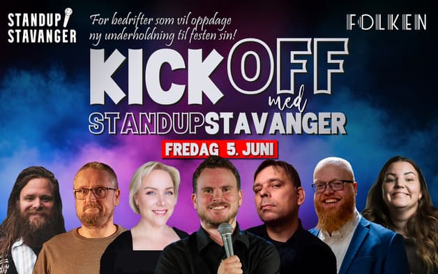 KICK-OFF med Standup Stavanger - 5. juni