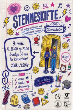 Stemmeskifte - En nostalgisk vårkonsert med Studinekoret Sirenene - kl. 18:00