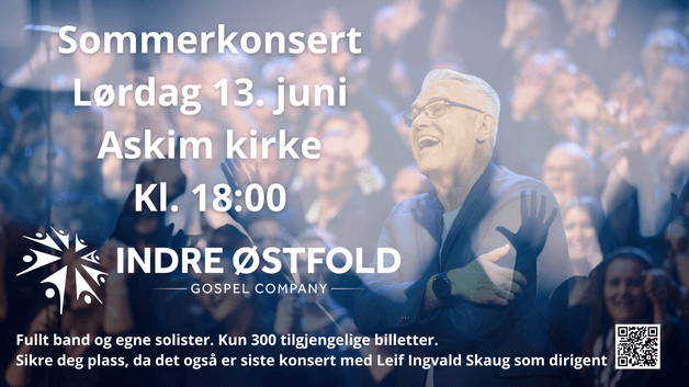 Sommerkonsert med Indre Østfold Gospel Company!