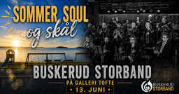 Sommer, soul og skål med Buskerud Storband på Galleri Tofte