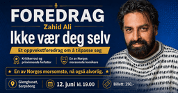 Zahid Ali "Ikke vær deg selv"