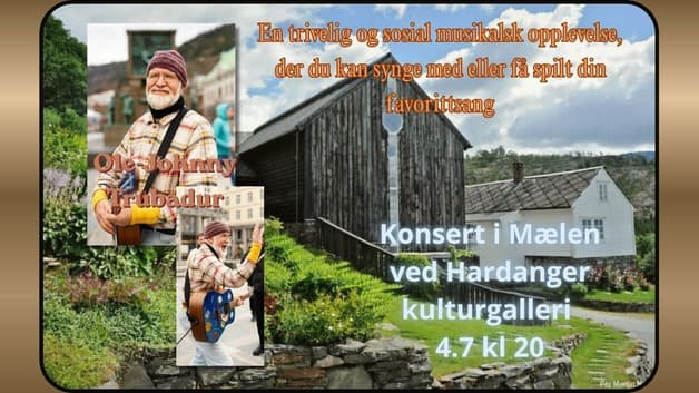 Konsert med trubadur Ole Johnny
