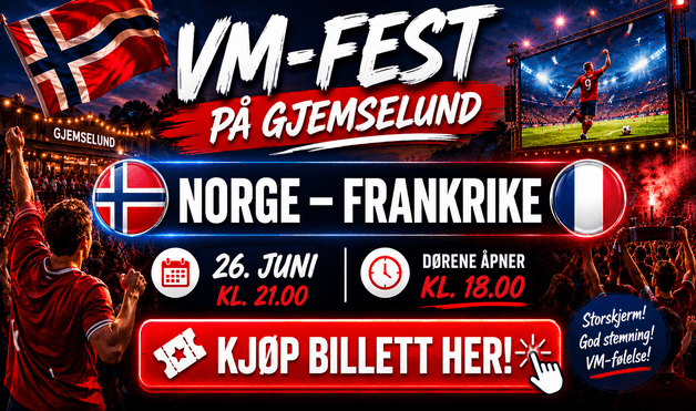 VM-FEST PÅ GJEMSELUND: NORGE - FRANKRIKE