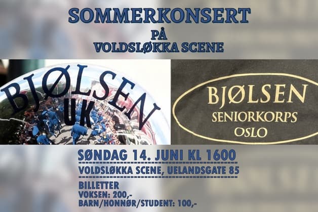 Bjølsen Ungdomskorps & Bjølsen Seniorkorps: Sommerkonsert