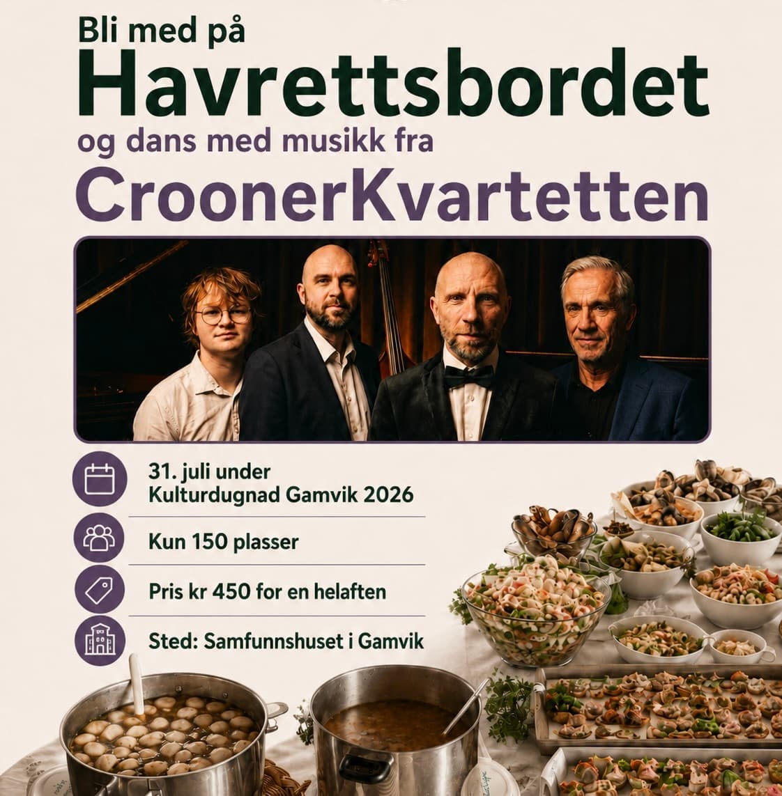 Havrettsbordet - med musikk av CroonerKvartetten