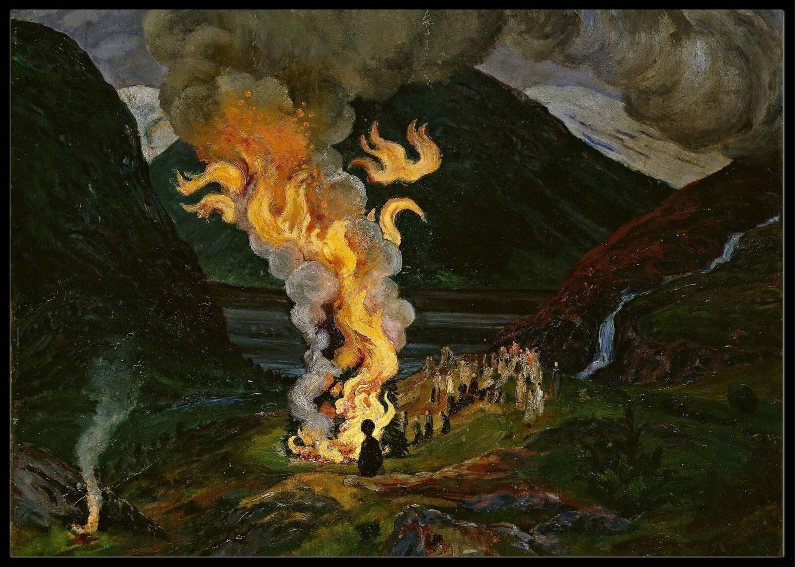 Fakkeltog og fredsbål